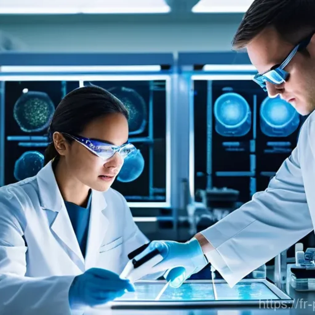 약사 신약 개발 과정 이해 - **Prompt: The Dawn of Discovery in a Pharmaceutical Lab**
    "A vibrant, high-definition image capt...